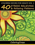 Cover: Coloring Books For Adults Volume 1 - Coloringcraze.com