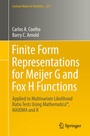 Cover: Finite Form Representations for Meijer G and Fox H Functions - Springer