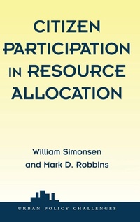 Enlarge image Cover: Citizen Participation In Resource Allocation - Routledge