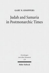 Abbildung von: Judah and Samaria in Postmonarchic Times - Mohr Siebeck