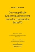 Bild: Das europaeische Konzerninsolvenzrecht nach der reformierten EuInsVO - Mohr Siebeck