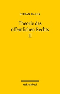 Bild: Theorie des oeffentlichen Rechts II - Mohr Siebeck