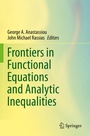Cover: Frontiers in Functional Equations and Analytic Inequalities - Springer