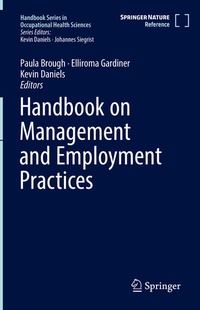 Enlarge image Cover: Handbook on Management and Employment Practices - Springer