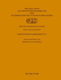 Abbildung von: Koptisches Sammelbuch V - De Gruyter