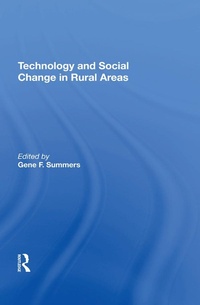 Enlarge image Cover: Technology And Social Change In Rural Areas - Routledge