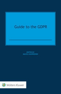 Abbildung von: Guide to the GDPR - Kluwer Law International