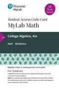 Cover: Mylab Math with Pearson Etext -- 18 Week Standalone Access Card -- For College Algebra - Pearson