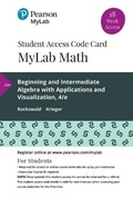 Cover: Mylab Math with Pearson Etext -- 18 Week Standalone Access Card -- For Beginning and Intermediate Algebra with Applications & Visualization - Pearson