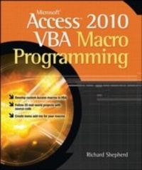 Abbildung von: Microsoft Access 2010 VBA Macro Programming - McGraw-Hill Education