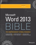 Cover: Word 2013 Bible - Wiley