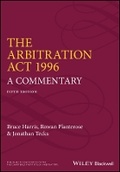 Cover: The Arbitration Act 1996 - A Commentary 5e - Wiley