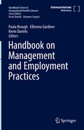 Cover: Handbook on Management and Employment Practices - Springer