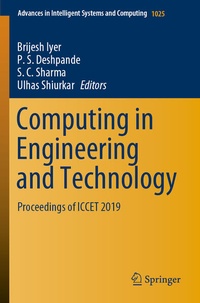 Enlarge image Cover: Computing in Engineering and Technology - Springer
