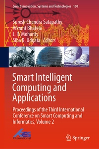 Enlarge image Cover: Smart Intelligent Computing and Applications - Springer