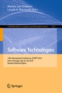 Cover: Software Technologies - Springer