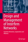 Cover: Design and Management of Interfirm Networks - Springer