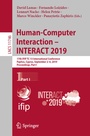 Cover: Human-Computer Interaction - INTERACT 2019 - Springer