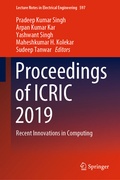 Cover: Proceedings of ICRIC 2019 - Springer