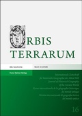 Cover: Orbis Terrarum 16 (2018) - Franz Steiner Verlag