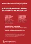 Cover: Aachener Bausachverst&auml;ndigentage 2019 - Springer Vieweg