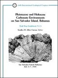 Cover: Pleistocene and Holocene Carbonate Environments on San Salvador Island, Bahamas: San Salvador Island , Bahamas, July 2-7, Field Trip Guidebook T175 - Wiley
