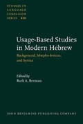 Cover: Usage-Based Studies in Modern Hebrew - John Benjamins Publishing Co