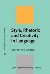 Enlarge image Cover: Style, Rhetoric and Creativity in Language - John Benjamins Publishing Co