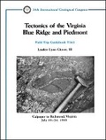 Cover: Tectonics of the Virginia Blue Ridge and Piedmont - Culpeper to Richmond, Virginia, July 19-24, 1989 Volume T363 - Wiley