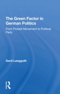 Cover: The Green Factor In German Politics - Routledge