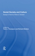Cover: Soviet Society And Culture - Routledge
