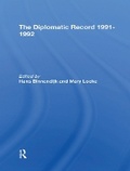 Cover: The Diplomatic Record 19911992 - Routledge