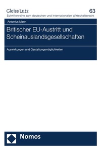 Abbildung von: Britischer EU-Austritt und Scheinauslandsgesellschaften - Nomos