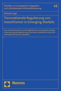 Abbildung von: Transnationale Regulierung von Investitionen in Emerging Markets - Nomos