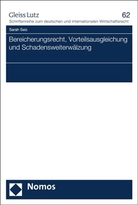 Abbildung von: Bereicherungsrecht, Vorteilsausgleichung und Schadensweiterwälzung - Nomos