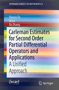 Cover: Carleman Estimates for Second Order Partial Differential Operators and Applications - Springer