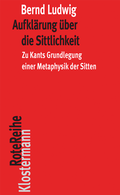 Bild: Aufkl&auml;rung &uuml;ber die Sittlichkeit - Vittorio Klostermann Verlag
