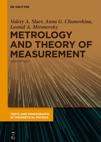 Enlarge image Cover: Metrology and Theory of Measurement - De Gruyter