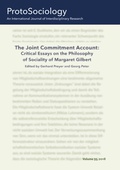 Cover: The Joint Commitment Account: Critical Essays on the Philosophy of Sociality of Margaret Gilbert with Her Comments - BoD - Books on Demand