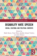 Cover: Disability Hate Speech - Routledge