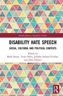 Cover: Disability Hate Speech - Routledge