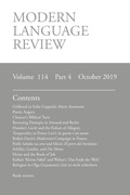 Cover: Modern Language Review (114 - Modern Humanities Research Association