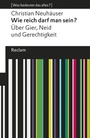 Cover: Wie reich darf man sein? - Reclam