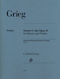 Cover: Edvard Grieg - Violinsonate G-dur op. 13 - Henle, G&uuml;nter