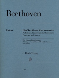 Abbildung von: Ludwig van Beethoven - Fünf berühmte Klaviersonaten - Henle, Günter