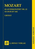 Cover: Wolfgang Amadeus Mozart - Klavierkonzert Nr. 22 Es-dur KV 482 - Henle, G&uuml;nter