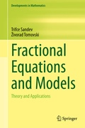 Cover: Fractional Equations and Models - Springer