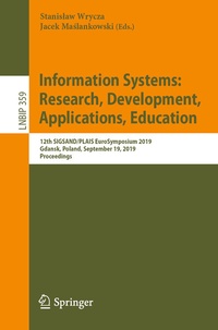 Abbildung von: Information Systems: Research, Development, Applications, Education - Springer