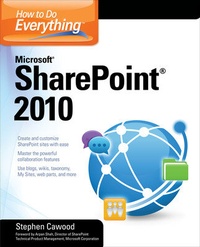Enlarge image Cover: How to Do Everything Microsoft SharePoint 2010 - McGraw-Hill Education