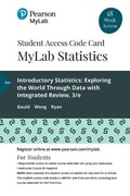 Cover: Mylab Statistics with Pearson Etext -- 18 Week Standalone Access Card -- For Introductory Statistics - Pearson